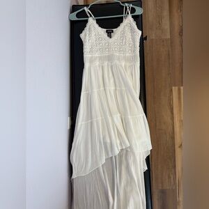 White Maxi Crotchet Sundress